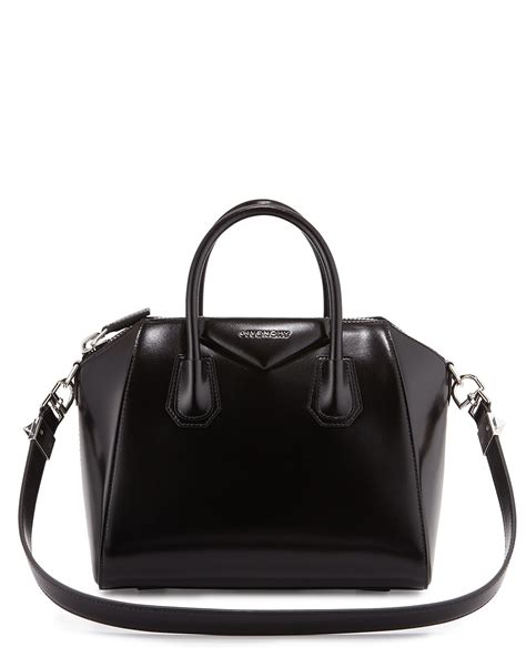 givenchy antigona black leather bag|givenchy antigona small price.